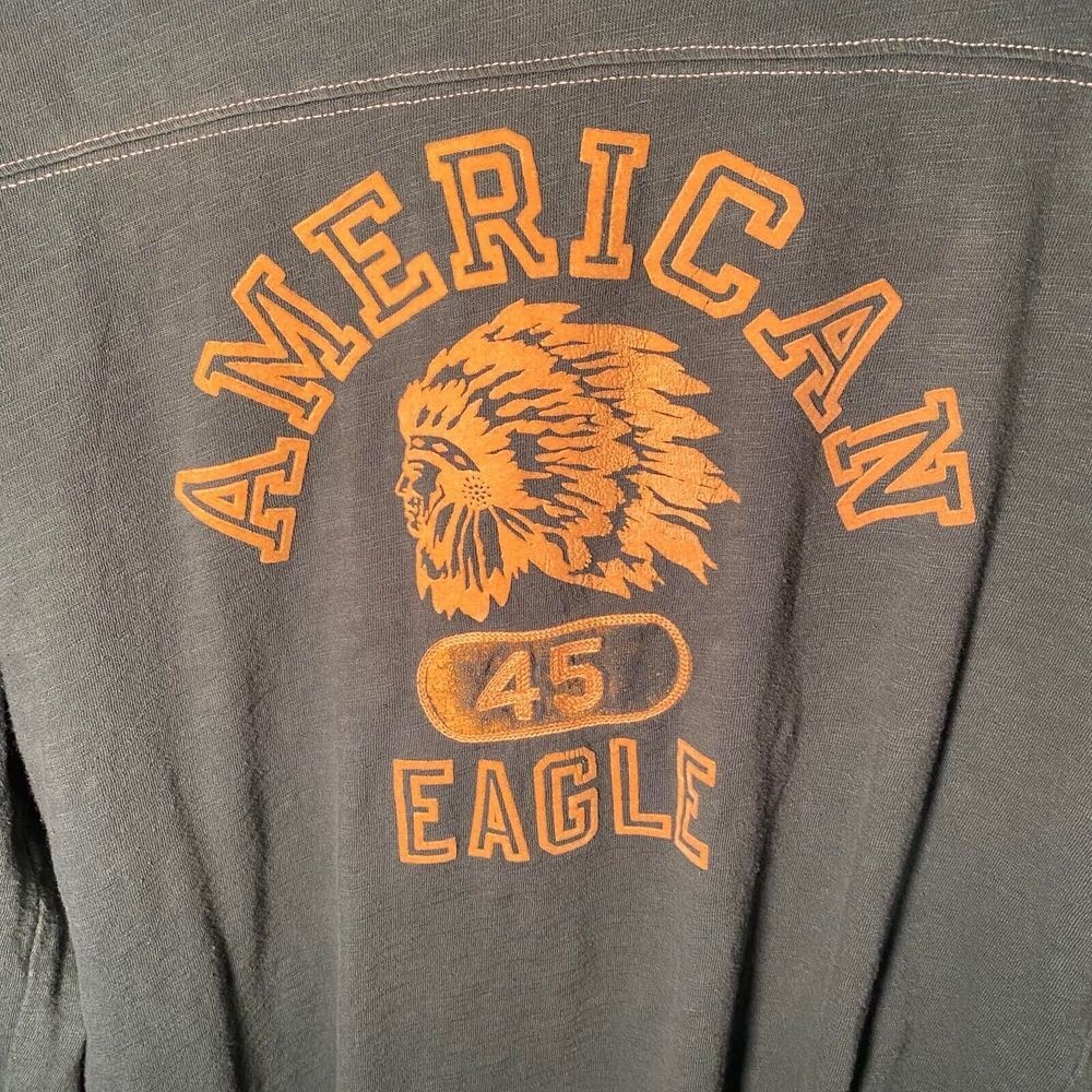 American Eagle T Shirt‎ Green Native American Head Dress Graphics Unisex Adults - Picture 2 of 7